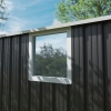 Domek narzędziowy metalowy NORDVIC 283x189 cm - Ocynkowany, Dwuspadowy Dach, Wentylacja, Cold Grey